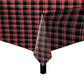 Tartan Diamond Black Red Square Tablecloth