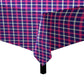 Tartan Diamond Red Navy Blue Square Tablecloth