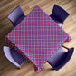 Tartan Diamond Red Navy Blue Square Tablecloth