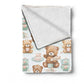 Tea Party Baby Fleece Blanket
