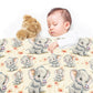 Tea and Chat Baby Fleece Blanket