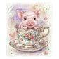 Teacup Piglet Baby Fleece Blanket