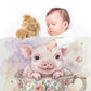 Teacup Piglet Baby Fleece Blanket