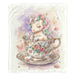 Teacup Unicorn Baby Fleece Blanket