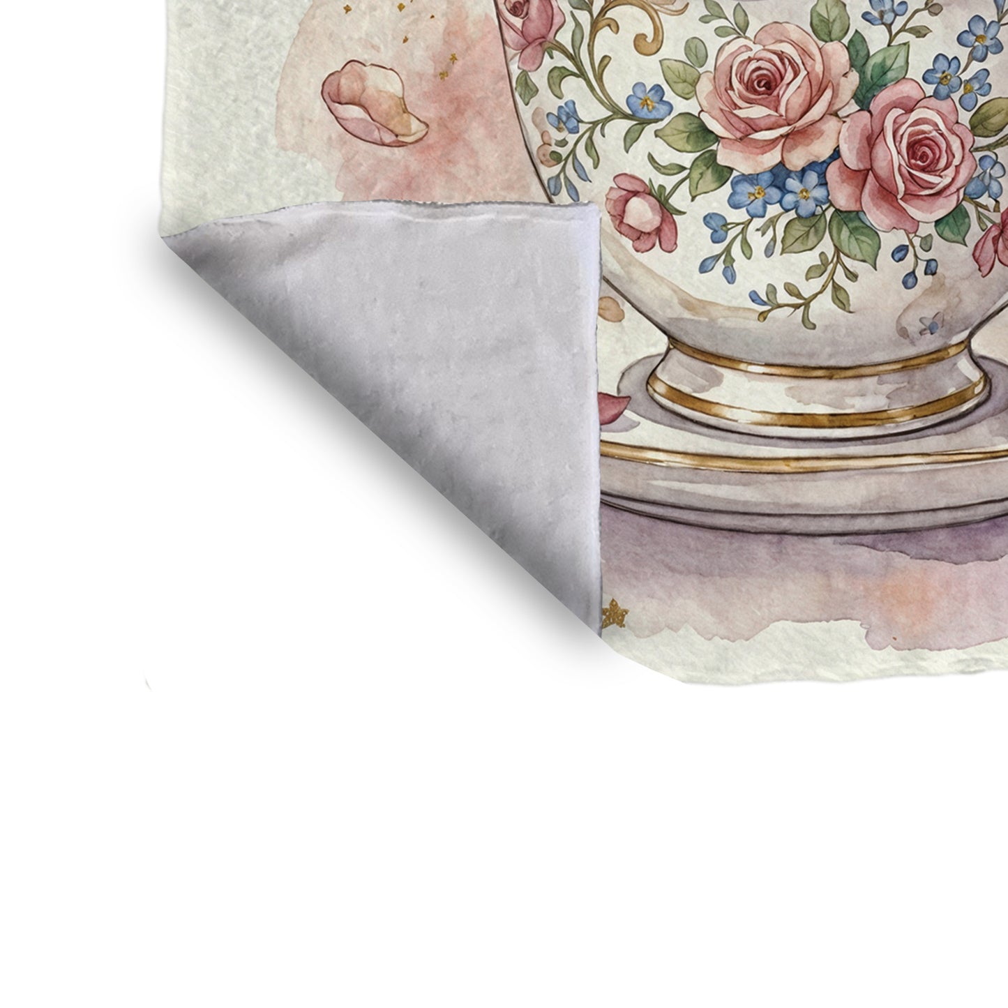 Teacup Unicorn Baby Fleece Blanket