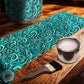 Teal And Swirls Drum Decoupage