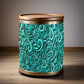 Teal And Swirls Drum Decoupage