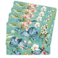 Teal Pastel Flowers Placemats by Mark van Vuuren