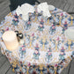 Teal Pink And Soft Grey Round Tablecloth