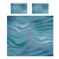Teal Shimmer Duvet Cover Set