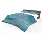 Teal Shimmer Duvet Cover Set