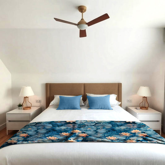 Teal Waters Light Bed Throw
