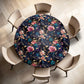 Teal Whispers Round Tablecloth