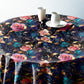 Teal Whispers Round Tablecloth