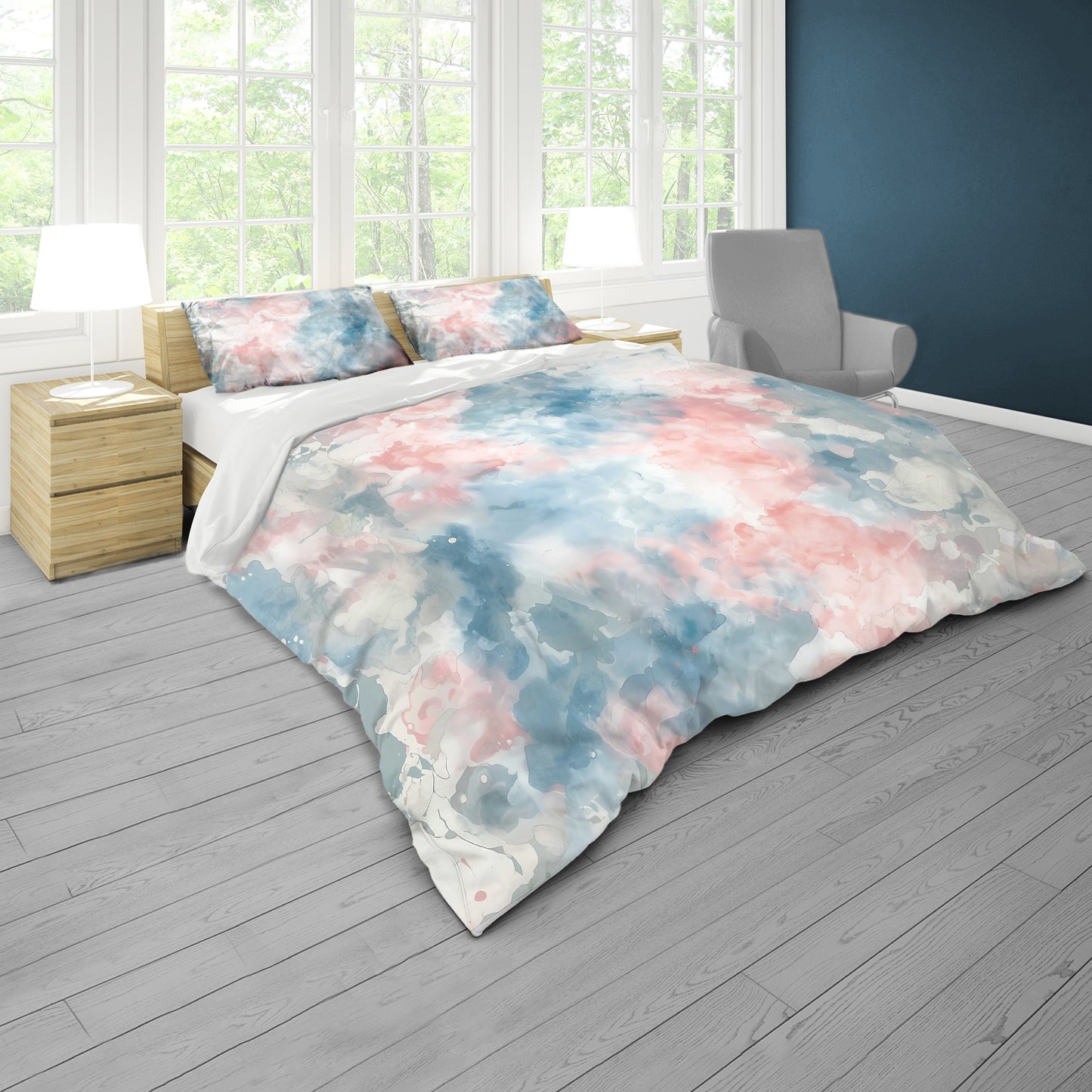 Teal Shades Duvet Cover Set