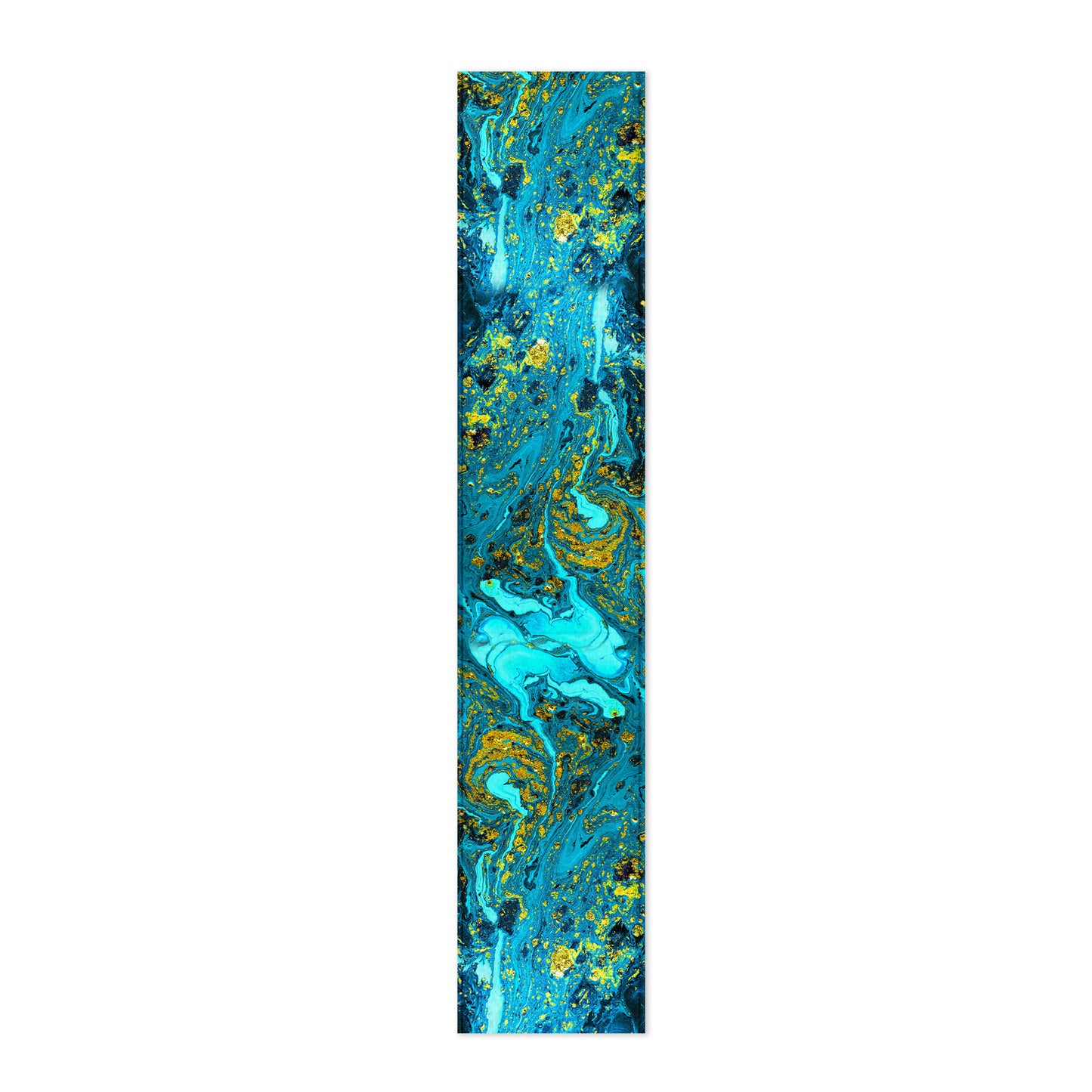 Teal Swirls Table Runner