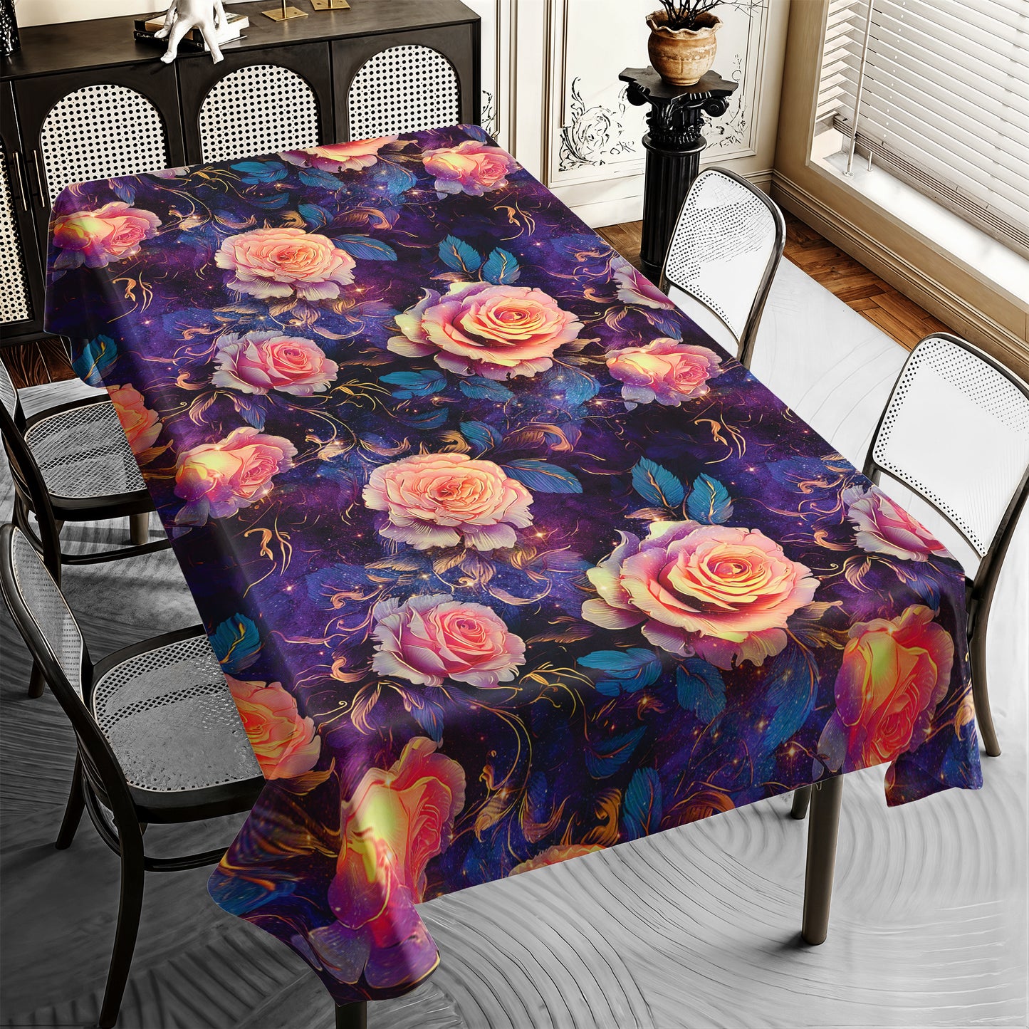 Teal Touch Rectangle Tablecloth