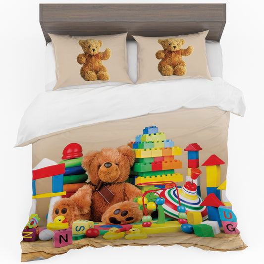 SPECIAL: Teddy Bear Toys Duvet Cover Set - Double