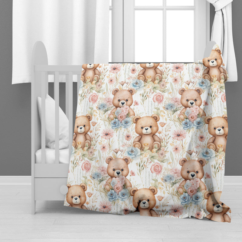 Teddybear Picnic Minky Blanket