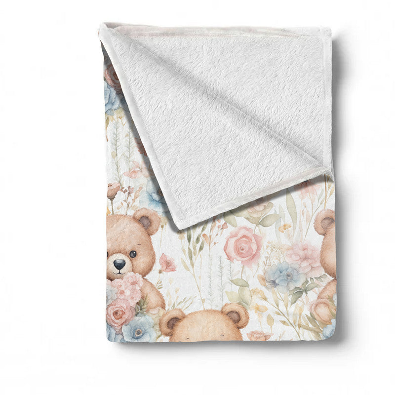 Teddybear Picnic Minky Blanket