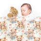 Teddybear Picnic Baby Fleece Blanket