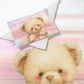 Teddy with Bow Cot Set
