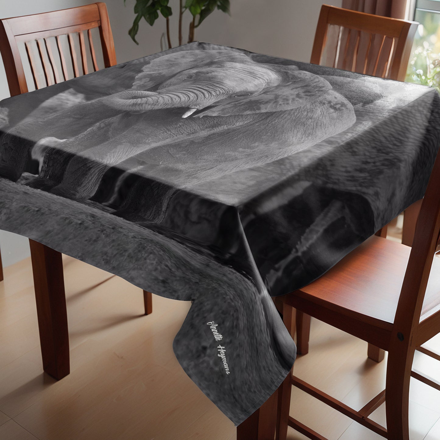 Teenager Ellie Square Tablecloth by Annette Heymans