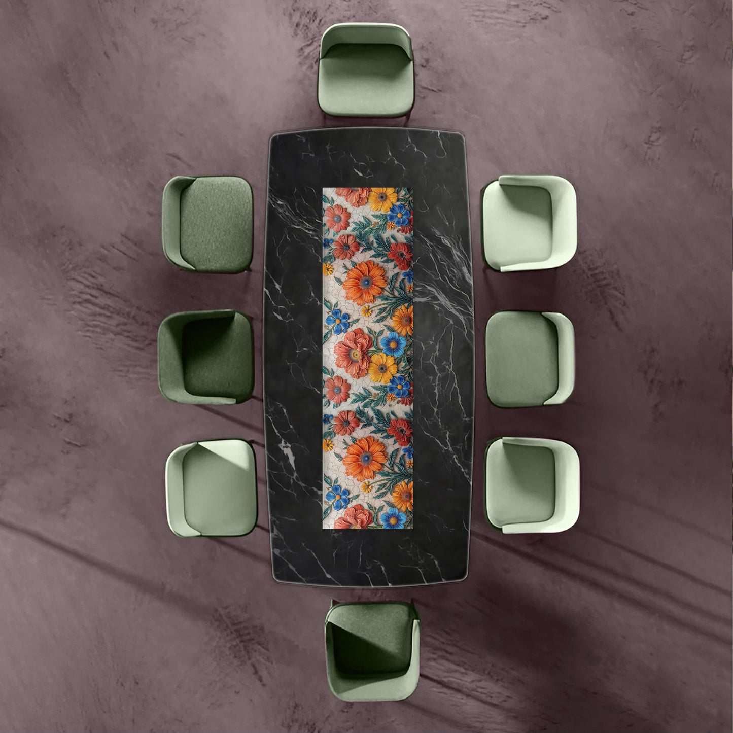 Terra Petals 160cm Table Runner