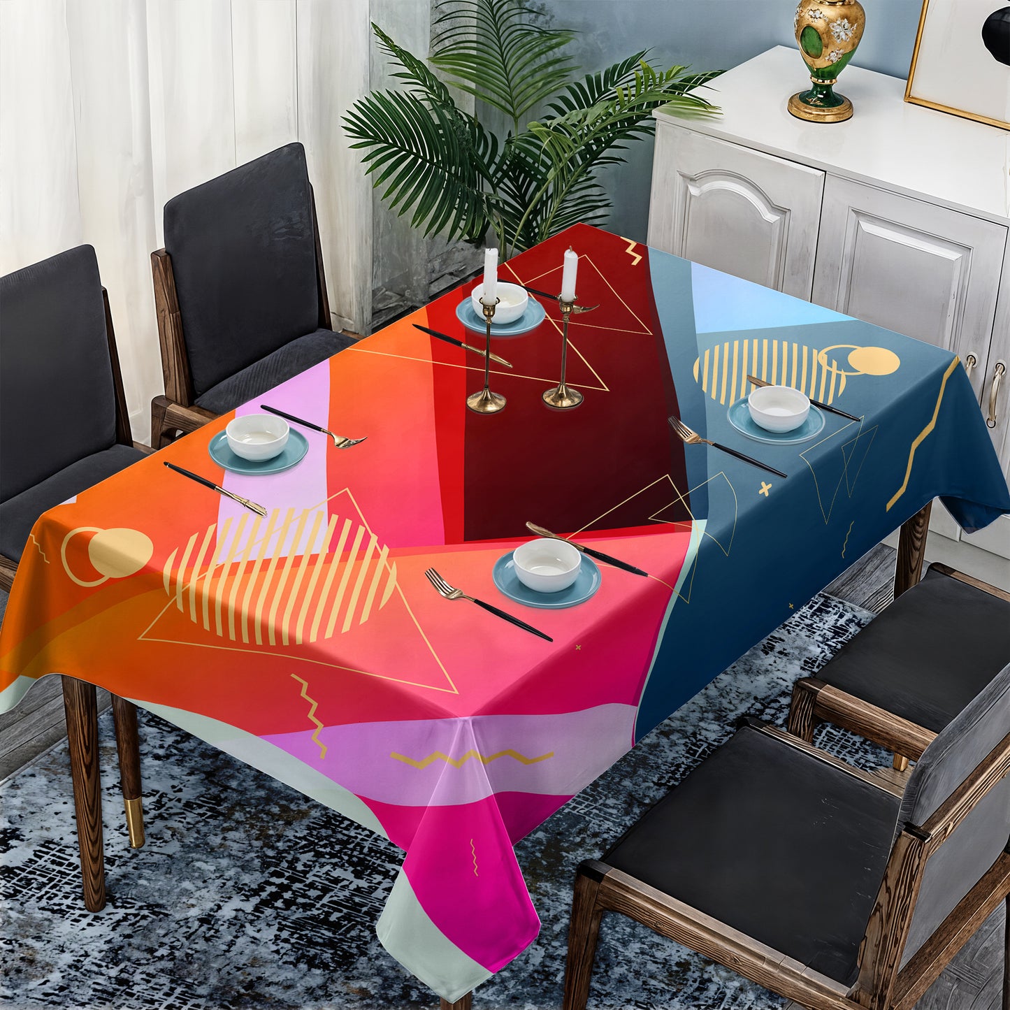 Tessellation Tango Rectangle Tablecloth