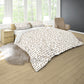 The Art Of Brown Letters Duvet Cover Set