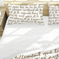 The Art Of Brown Letters Duvet Cover Set