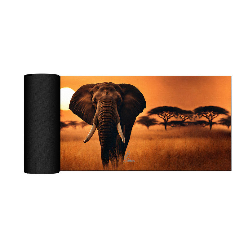 The Guardian Of The Plains Large Desk Pad by Nathan Pieterse
