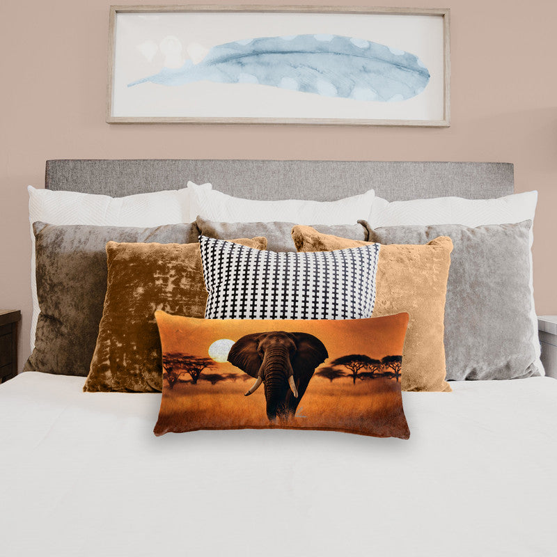 The Guardian of the Plains Oblong Luxury Scatter by Nathan Pieterse