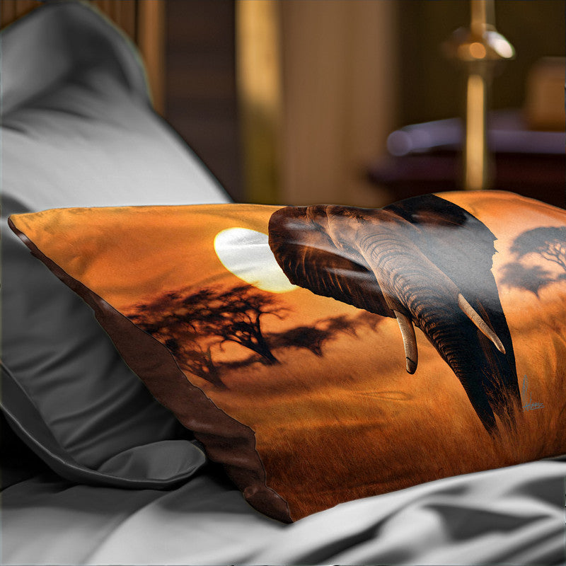 The Guardian of the Plains Oblong Luxury Scatter by Nathan Pieterse