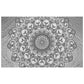 The Lotus Within Black Grey Rectangle Tablecloth