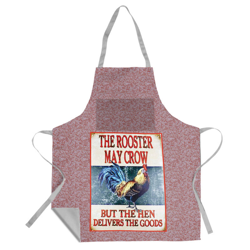 The Rooster Sign Medium Length Apron
