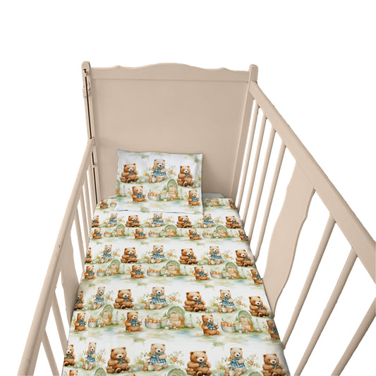 The Bear Family Cot Set