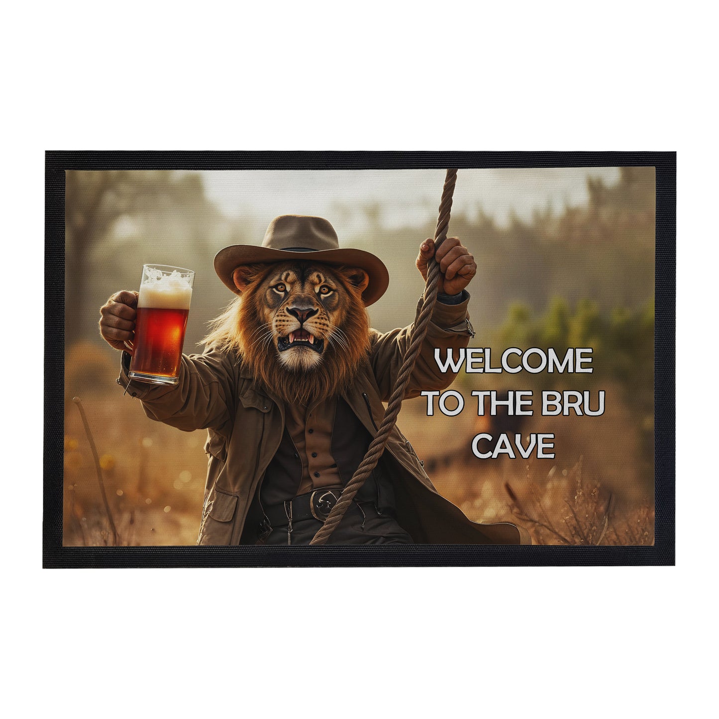 The Bru Cave Door Mat