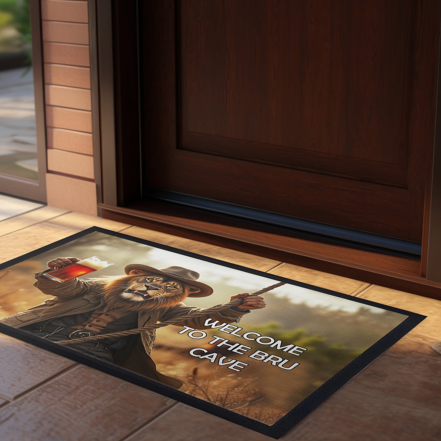 The Bru Cave Door Mat