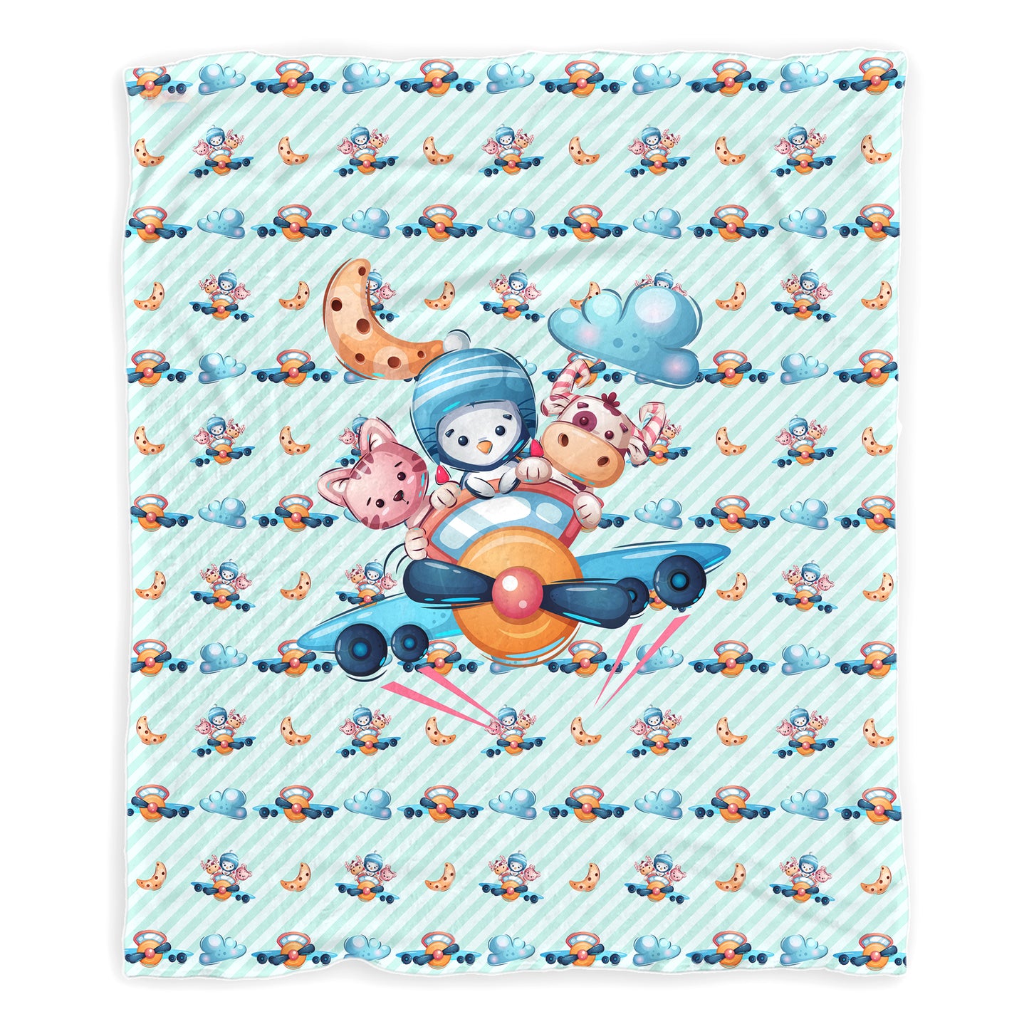 The Happy Air Paws Baby Fleece Blanket