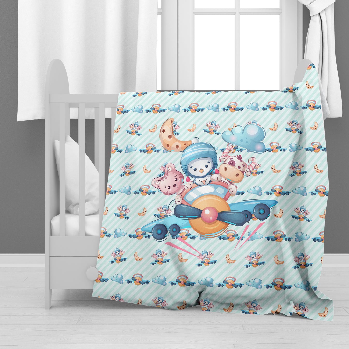 The Happy Air Paws Baby Fleece Blanket