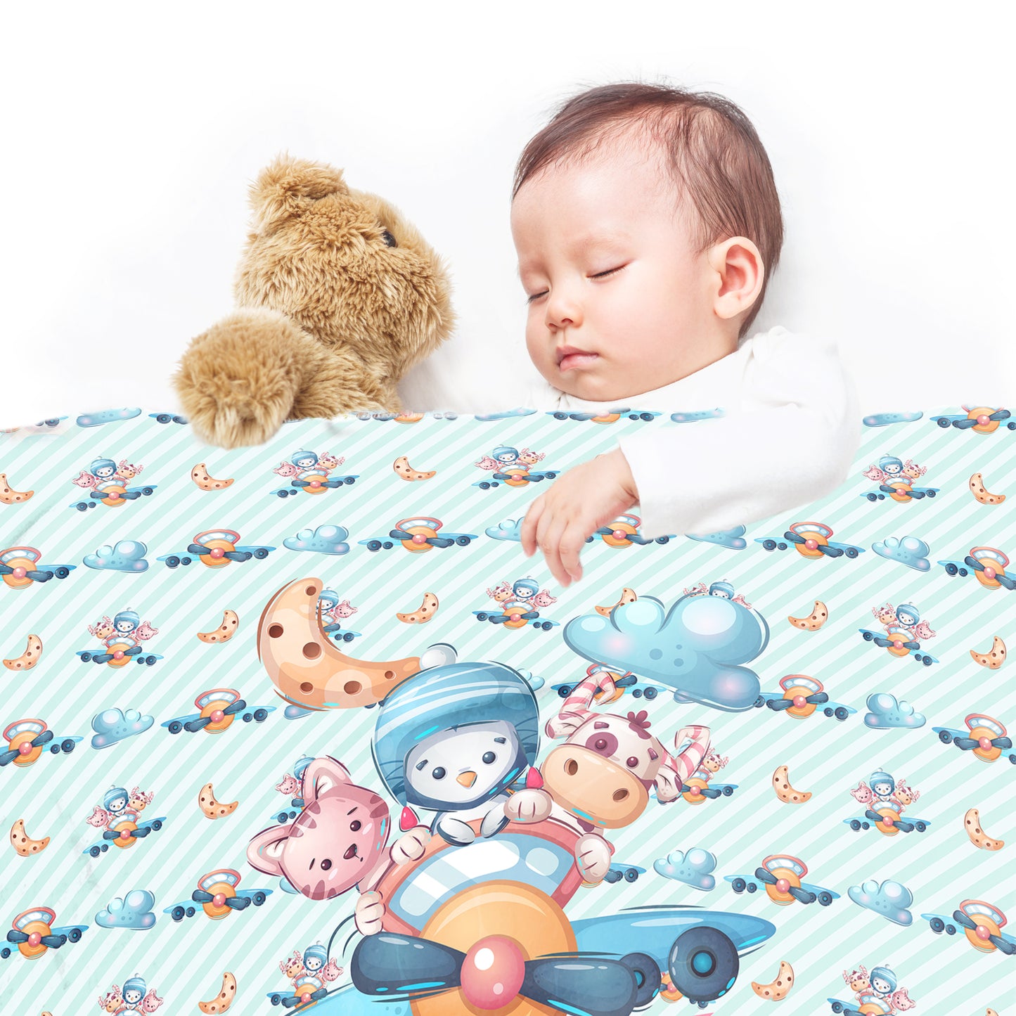 The Happy Air Paws Baby Fleece Blanket