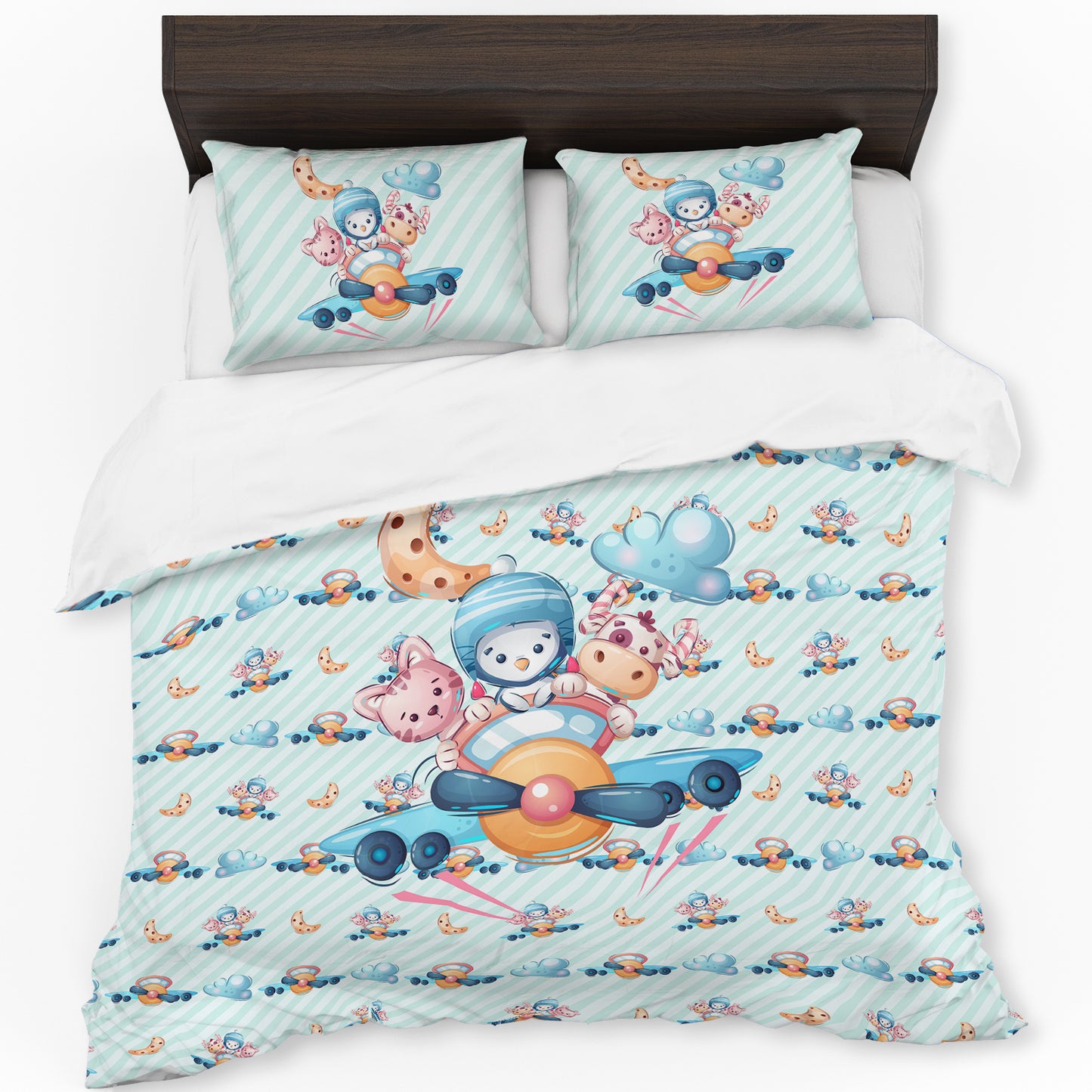 The Happy Air Paws Kids Duvet Cover Set