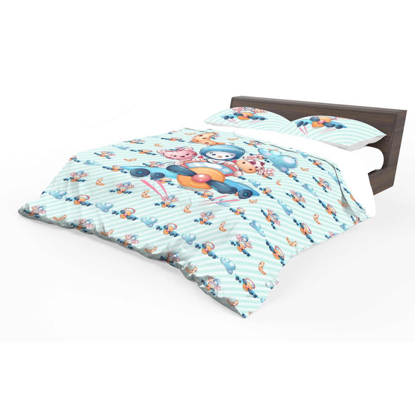 The Happy Air Paws Kids Duvet Cover Set