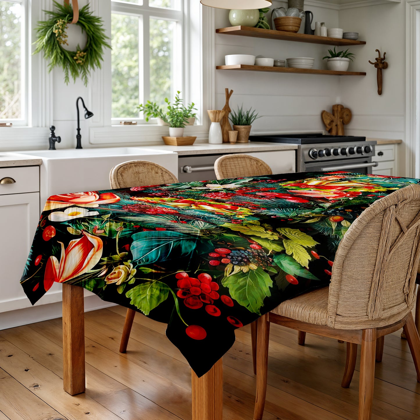 The Heart of Christmas Rectangle Tablecloth