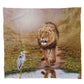 The King Pause Light Weight Fleece Blanket by Delene Lambert