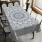 The Lotus Within Black Grey Rectangle Tablecloth