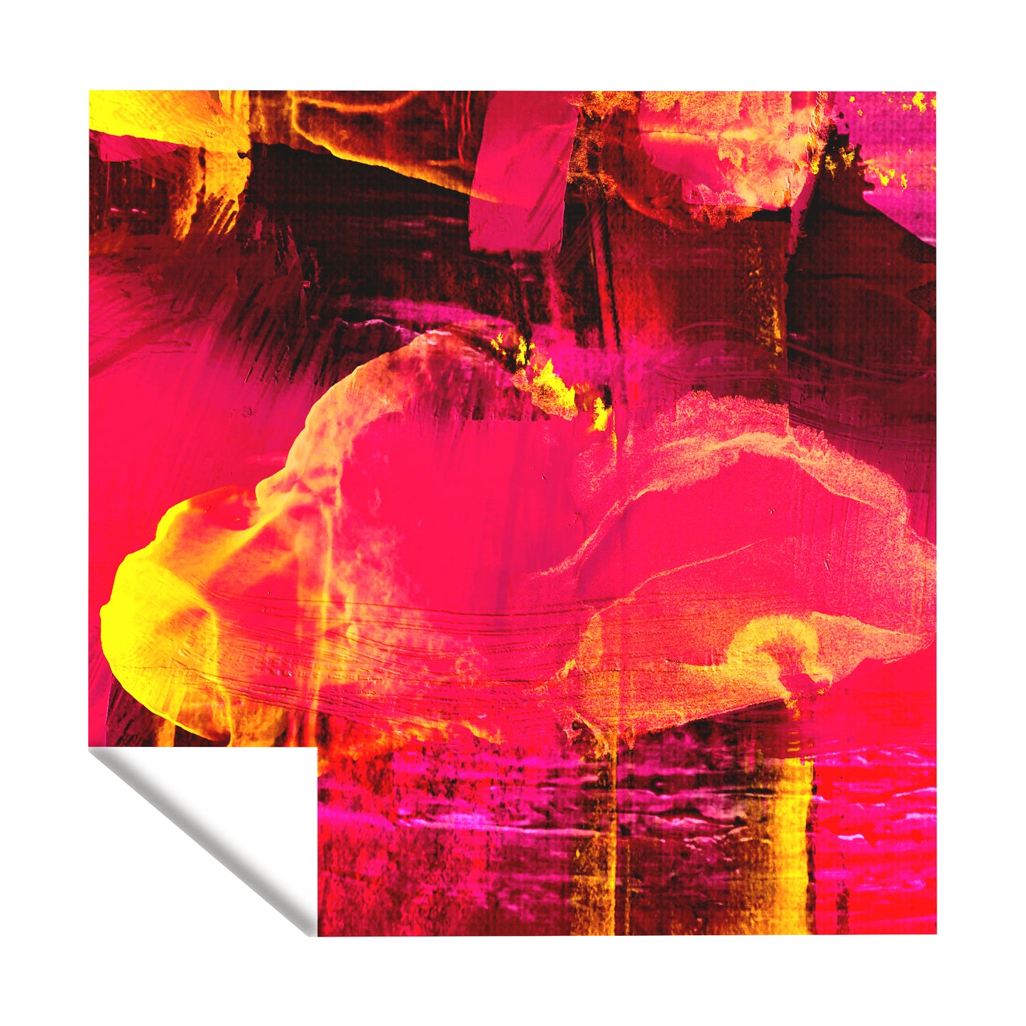 The Melting Red Point Square Tablecloth