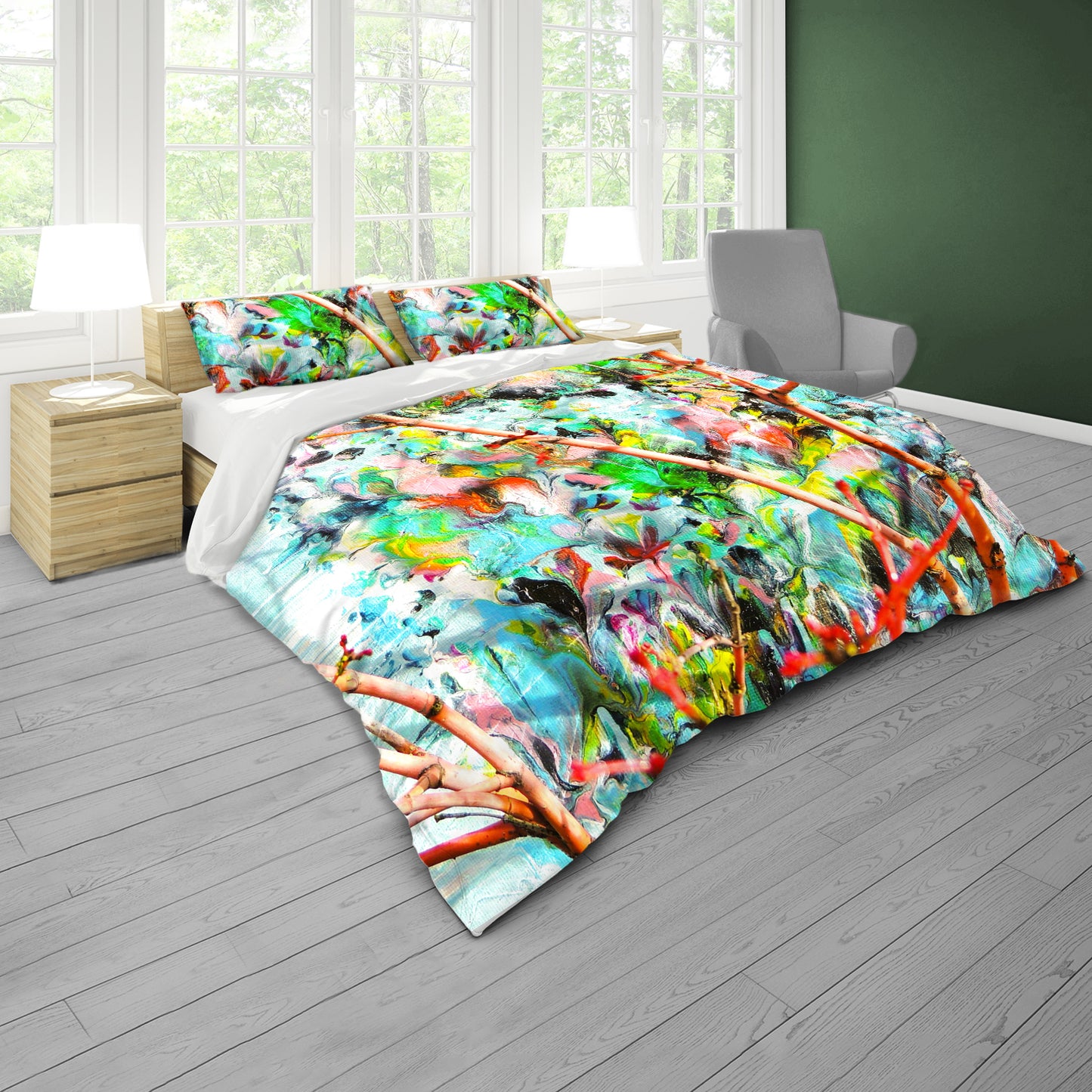 The Silent Bloom Duvet Cover Set