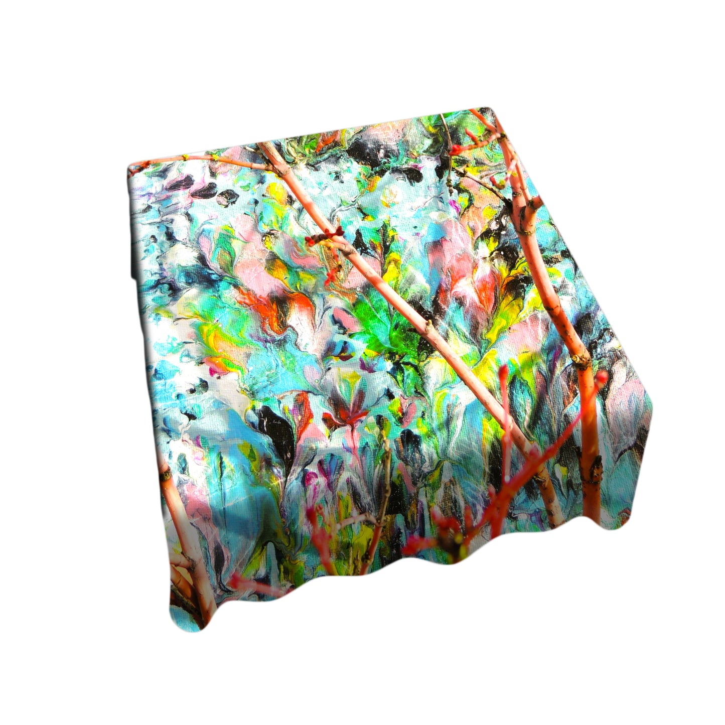 The Silent Bloom Square Tablecloth